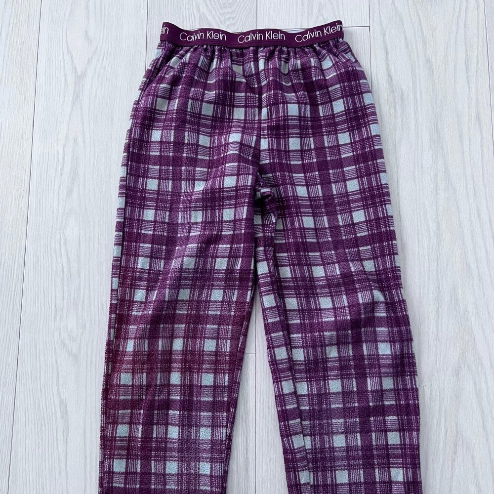Calvin Klein CK Kids Boy's Pyjama Plaid Pants Red ( Sz 7-8 yrs )